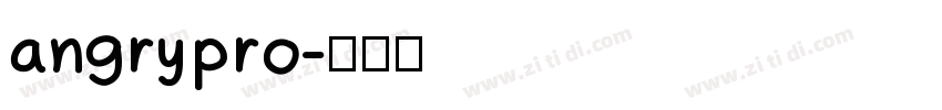 angry pro字体转换